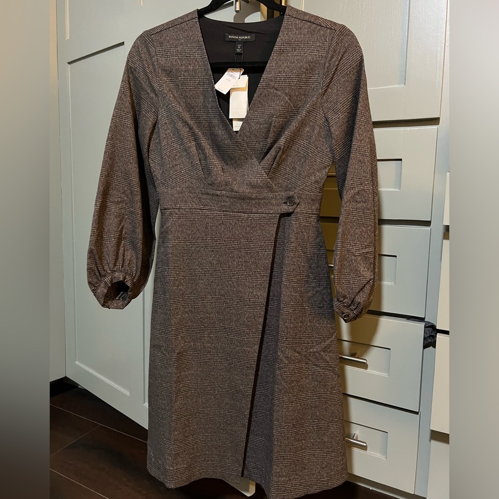 Banana Republic Wrap Front Knit Dress